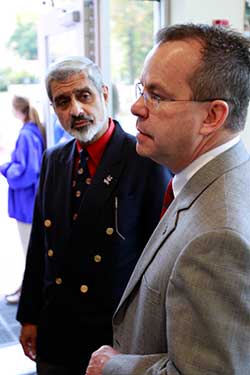 Dr. Beheruz Sethna, president emeritus of UWG, and Dr. Kyle Marrero, president of UWG.