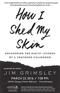 Two-Time Georgia Author of the Year, Jim Grimsley to Give Talk at UWG