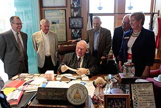 Former Governor Zell Miller Visits UWG 