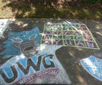 Sidewalk Chalk Contest Draws on “Get a Clue. Go West!”