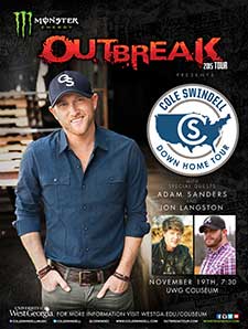 UWG Announces Fall Concert Headliner Cole Swindell