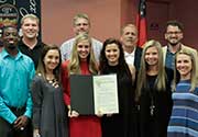 Three UWG Teams Given Proclamation of Congratulations by the City