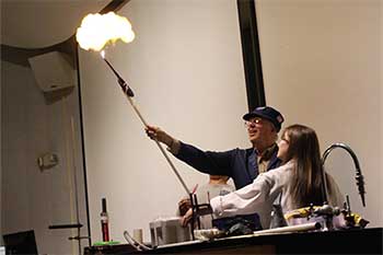 Science, Excitement, and an Electric Pickle: Physics Demo Night 2015