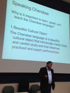 Waring Lecture Explores Cherokee Language and Culture