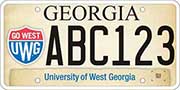 New UWG License Plate Design Available