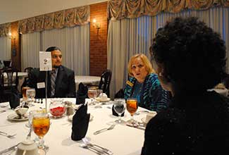 Student members of the UWG chapter of Enactus, a student service organization housed in the Richards College of Business, were invited to attend an etiquette dinner earlier this spring.